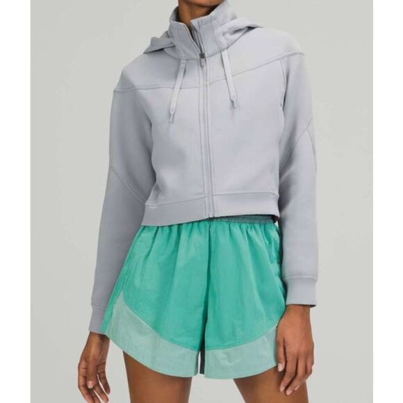 LULULEMON ATHLETICA Rogue Renegade Zip Hoodie in Rhino Grey Size 10 - Picture 1 of 5